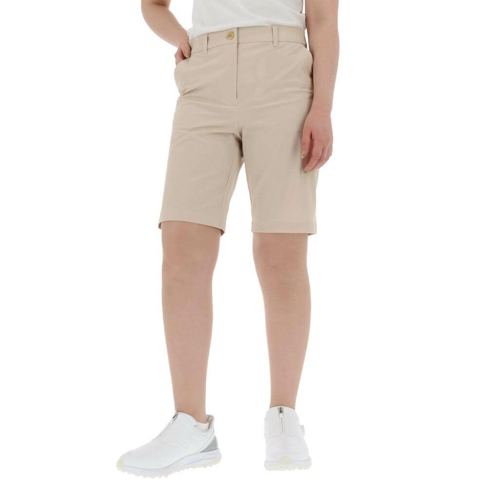 マンシングウェア Munsingwear　レディース サッカーストライプ柄 ストレッチ ショートパンツ MG5SHP81L　2025年モデル 詳細4