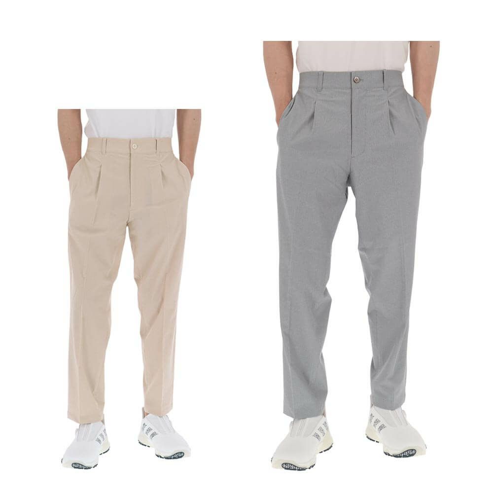 マンシングウェア Munsingwear　メンズ ストレッチ ストライプ 9分丈 パンツ MG5SLP82M　2025年モデル