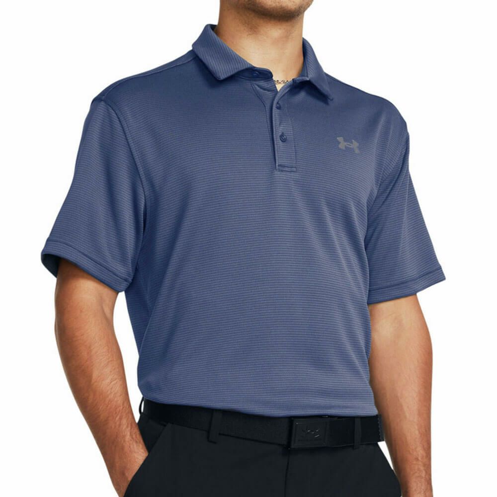 アンダーアーマー UNDER ARMOUR　メンズ 4WAYストレッチ UVケア 半袖 ポロシャツ 1290140 045 Downpour Gray 詳細3