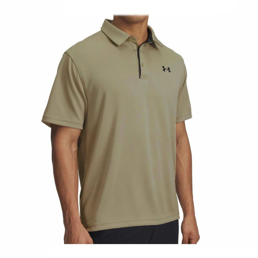 アンダーアーマー UNDER ARMOUR　メンズ 4WAYストレッチ UVケア 半袖 ポロシャツ 1290140 203 Timberwolf Taupe/Black Timberwolf-Taupe（203）