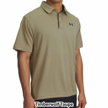 アンダーアーマー UNDER ARMOUR　メンズ 4WAYストレッチ UVケア 半袖 ポロシャツ 1290140 203 Timberwolf Taupe（203）