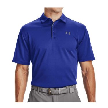 アンダーアーマー UNDER ARMOUR　メンズ 4WAYストレッチ UVケア 半袖 ポロシャツ 1290140 400 Royal/Graphite Royal（400）