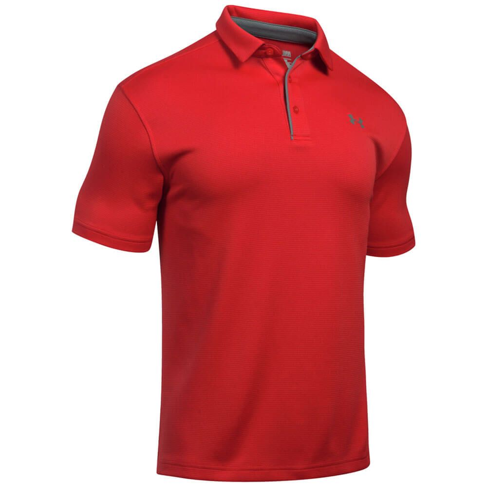 アンダーアーマー UNDER ARMOUR　メンズ 4WAYストレッチ UVケア 半袖 ポロシャツ 1290140 600 Red 詳細3