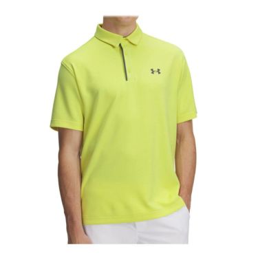 アンダーアーマー UNDER ARMOUR　メンズ 4WAYストレッチ UVケア 半袖 ポロシャツ 1290140 728 Sonic Yellow/Pitch Gray Sonic-Yellow（475）