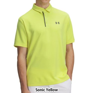 アンダーアーマー UNDER ARMOUR　メンズ 4WAYストレッチ UVケア 半袖 ポロシャツ 1290140 728 Sonic Yellow（728）