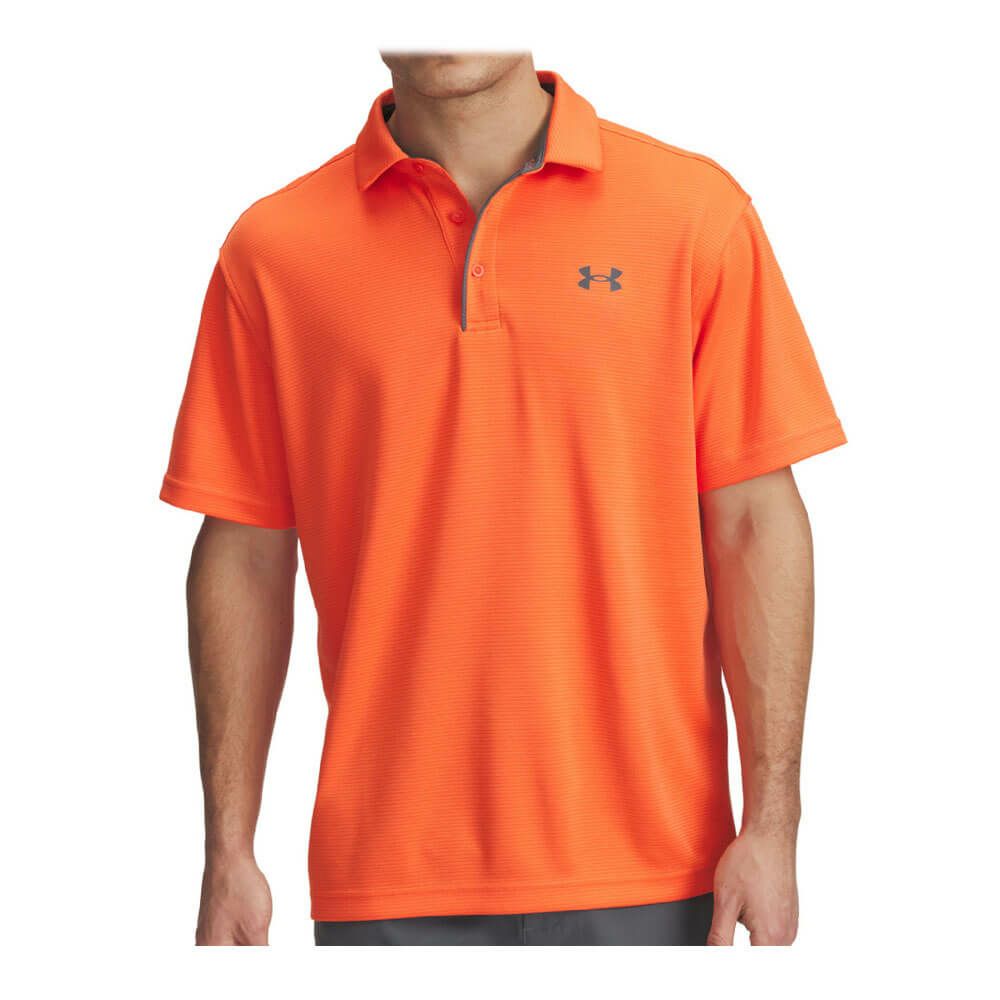 アンダーアーマー UNDER ARMOUR　メンズ 4WAYストレッチ UVケア 半袖 ポロシャツ 1290140 847 Fire/Pitch Gray Fire（847）