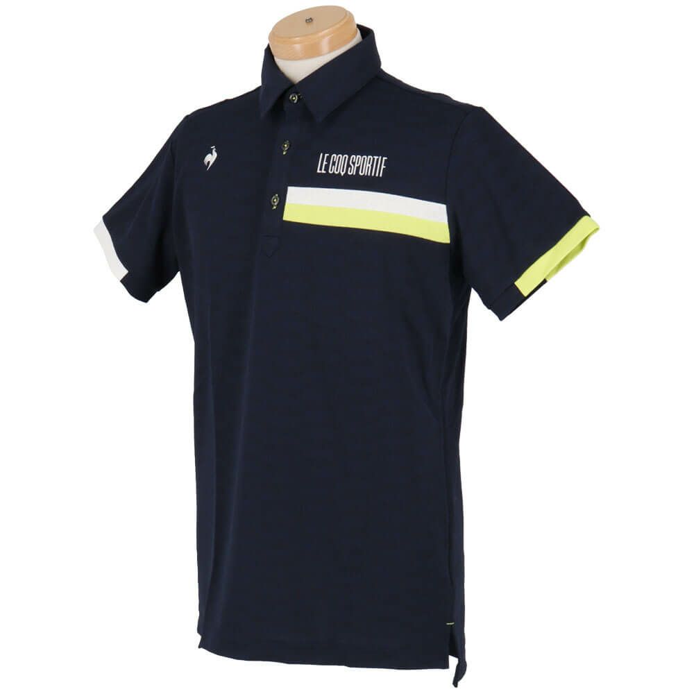 ルコック Le coq sportif　メンズ 小柄ジャガード 半袖 ポロシャツ LG5SHS08M　2025年モデル　詳細8