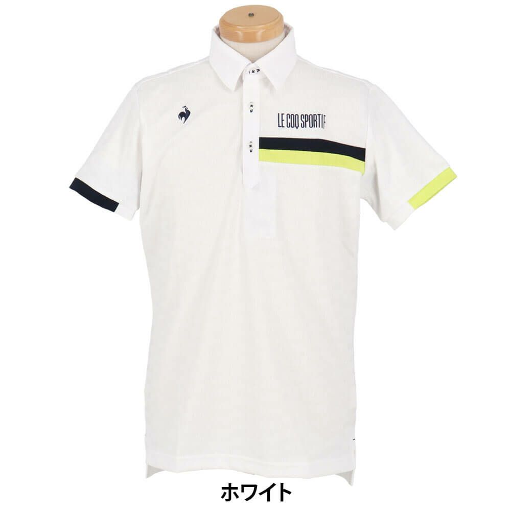 ルコック Le coq sportif　メンズ 小柄ジャガード 半袖 ポロシャツ LG5SHS08M　2025年モデル　詳細10