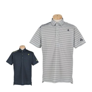 ルコック Le coq sportif　メンズ ボーダー柄 半袖 ポロシャツ LG5SHS10M　2025年モデル