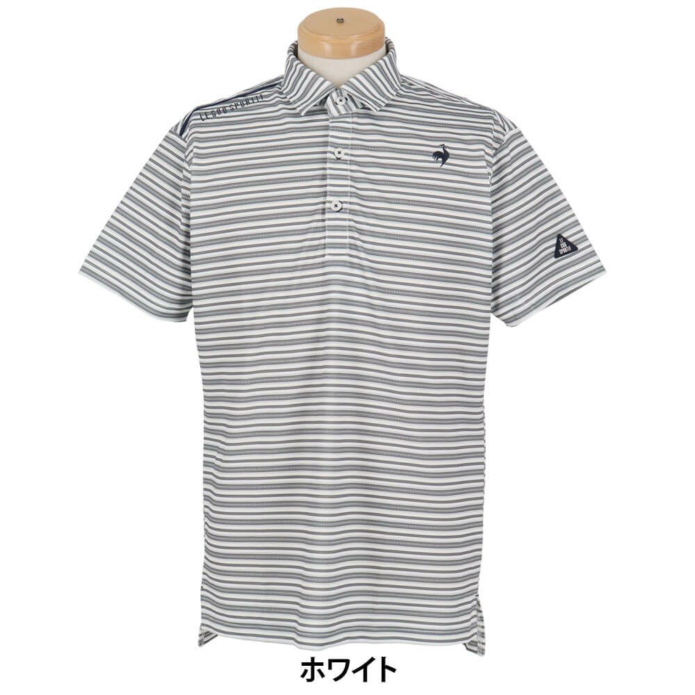 ルコック Le coq sportif　メンズ ボーダー柄 半袖 ポロシャツ LG5SHS10M　2025年モデル　詳細5