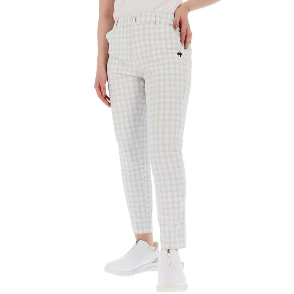 ルコック Le coq sportif　レディース ギンガムチェック 9分丈 パンツ LG5SLP50L　2025年モデル　詳細4