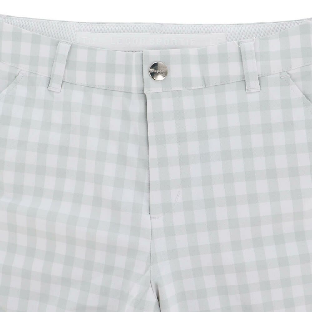 ルコック Le coq sportif　レディース ギンガムチェック 9分丈 パンツ LG5SLP50L　2025年モデル　詳細5