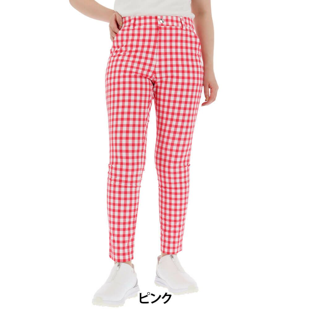 ルコック Le coq sportif　レディース ギンガムチェック 9分丈 パンツ LG5SLP50L　2025年モデル　詳細7