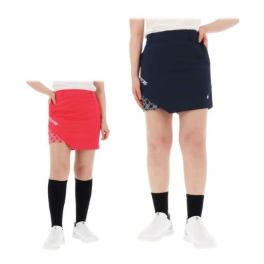 ルコック Le coq sportif　レディース プリント切替 インナーパンツ一体型 スカート LG5SSK01L　2025年モデル