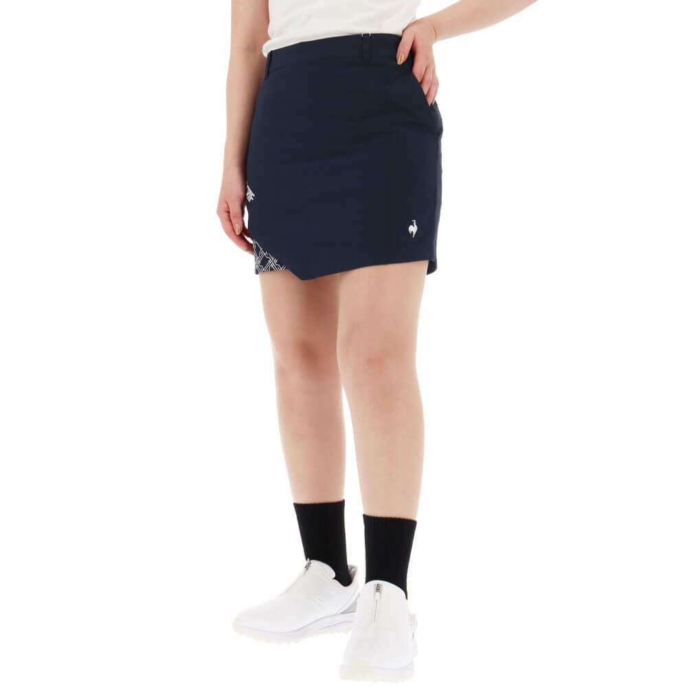 ルコック Le coq sportif　レディース プリント切替 インナーパンツ一体型 スカート LG5SSK01L　2025年モデル　詳細4
