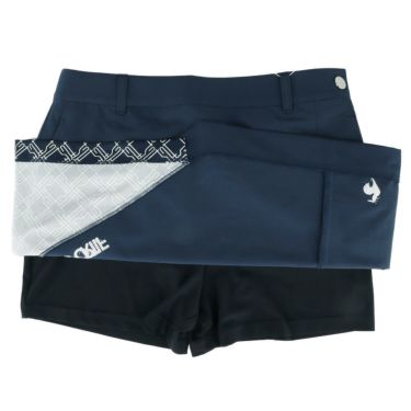 ルコック Le coq sportif　レディース プリント切替 インナーパンツ一体型 スカート LG5SSK01L　2025年モデル　詳細6