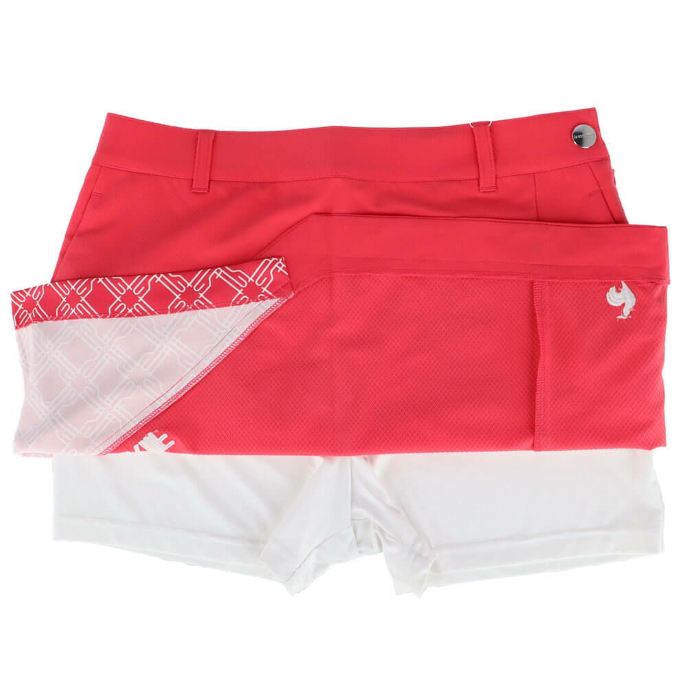 ルコック Le coq sportif　レディース プリント切替 インナーパンツ一体型 スカート LG5SSK01L　2025年モデル　詳細11