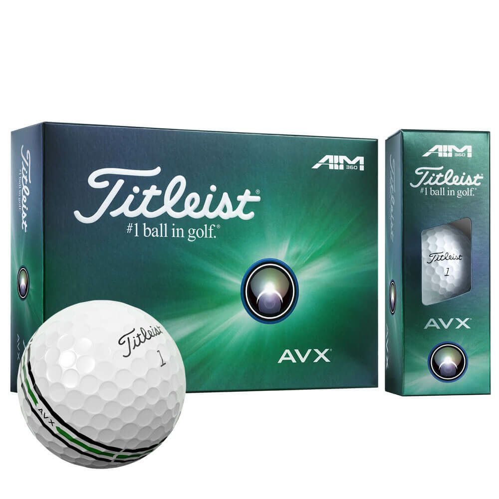 タイトリスト　AVX エイム 360 ゴルフボール　1ダース（12球入り）　2025年モデル ホワイト
