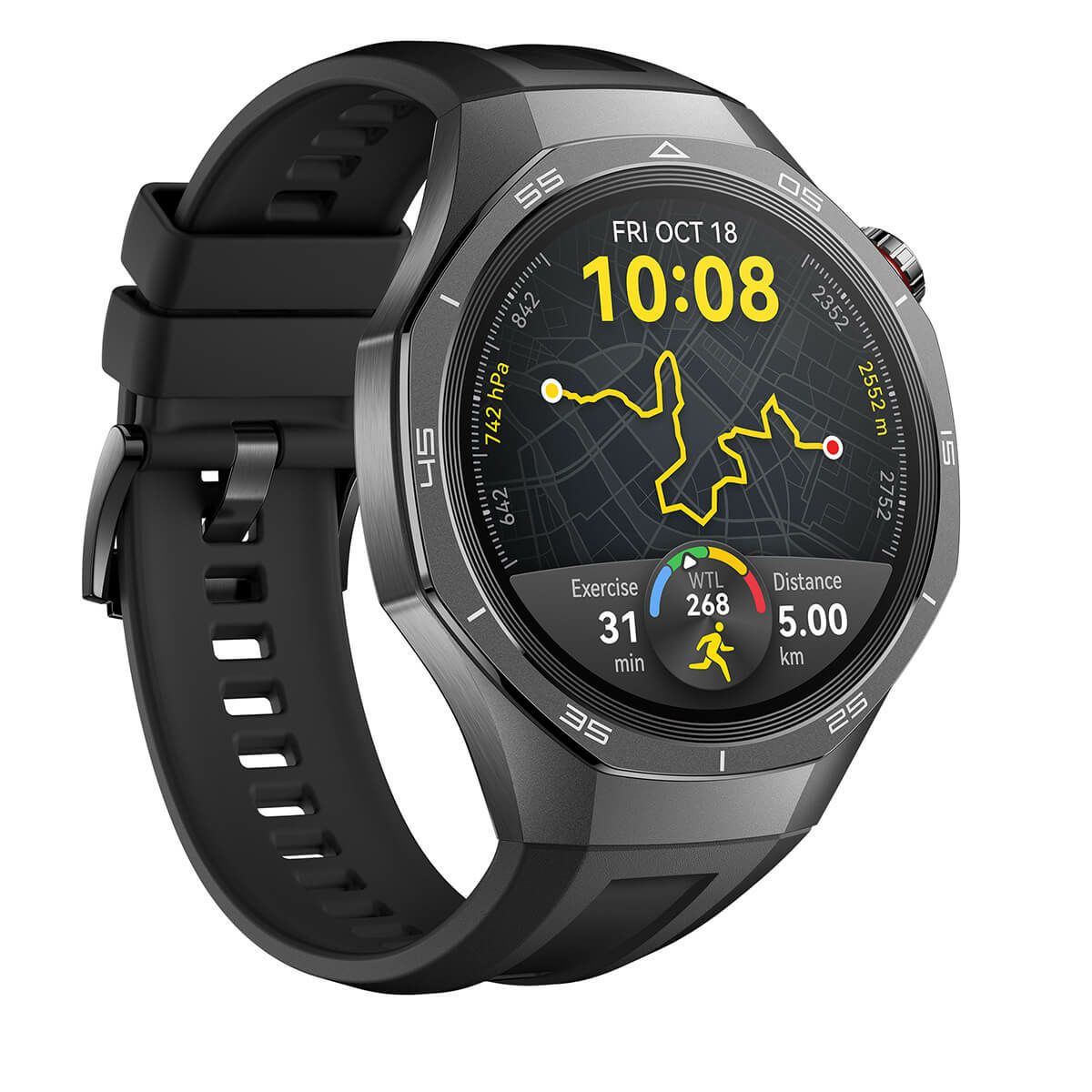 HUAWEI ファーウェイ　GT5 PRO 46mm ブラック フルオロエラストマーベルト　VLI-B29-BK　詳細3