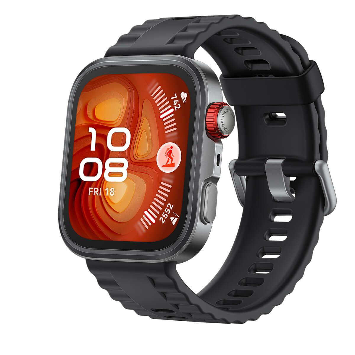 HUAWEI ファーウェイ　WATCH FIT 4 Pro ブラック スマートウォッチ フルオロエラストマーベルト サファイアガラス BK