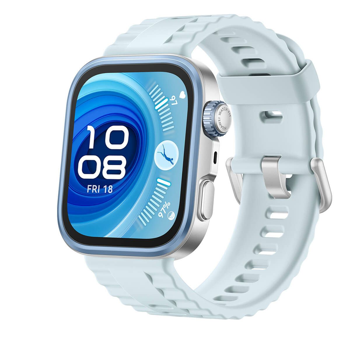 HUAWEI ファーウェイ　WATCH FIT 4 Pro ブルー スマートウォッチ フルオロエラストマーベルト サファイアガラス BLU