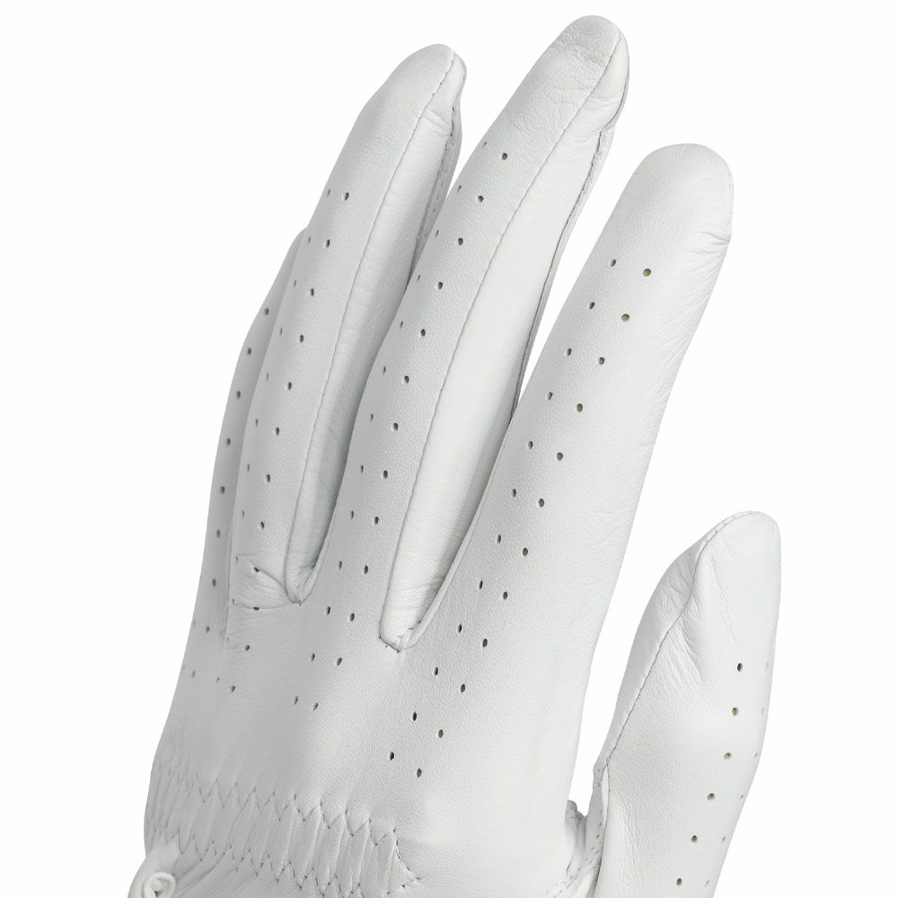 アディダス adidas　PRO LEATHER レザー メンズ ゴルフグローブ KVH40 JE7173 ホワイト　2025年モデル 詳細2