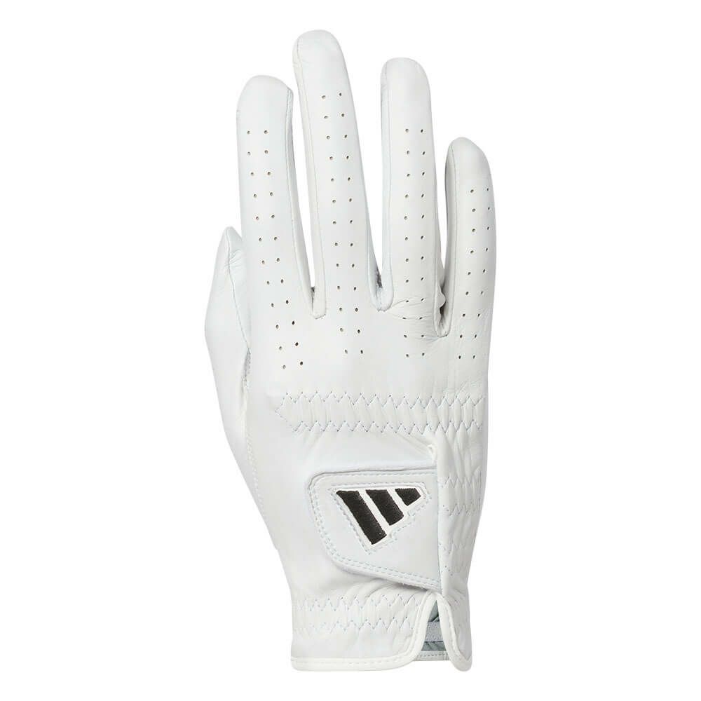 アディダス adidas　PRO LEATHER レザー メンズ 右手用 ゴルフグローブ KVH40 JE7173 ホワイト　2025年モデル