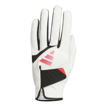 アディダス adidas　ADIZERO アディゼロ メンズ ゴルフグローブ KVH42 JE7177 ホワイト/ルシッドレッド　2025年モデル