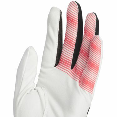 アディダス adidas　ADIZERO アディゼロ メンズ ゴルフグローブ KVH42 JE7177 ホワイト/ルシッドレッド　2025年モデル 詳細2