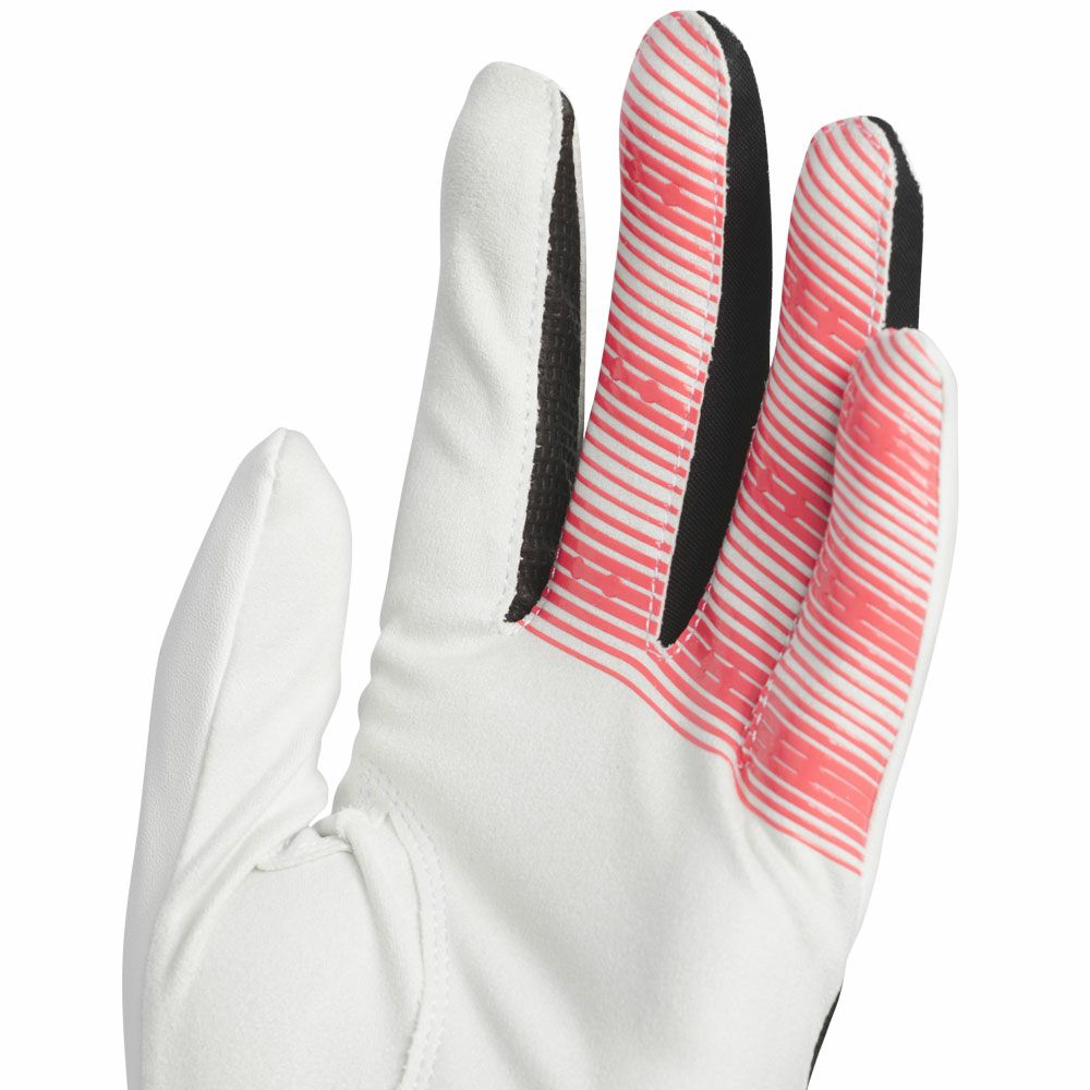 アディダス adidas　ADIZERO アディゼロ メンズ ゴルフグローブ KVH42 JE7177 ホワイト/ルシッドレッド　2025年モデル 詳細2