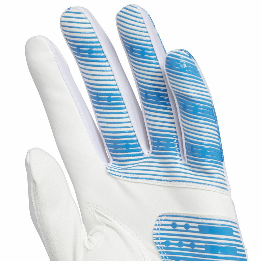 アディダス adidas　COOL クール ハイグリップ25 メンズ ゴルフグローブ KVH41 JE7174 ホワイト/ブライトブルー　2025年モデル 詳細2