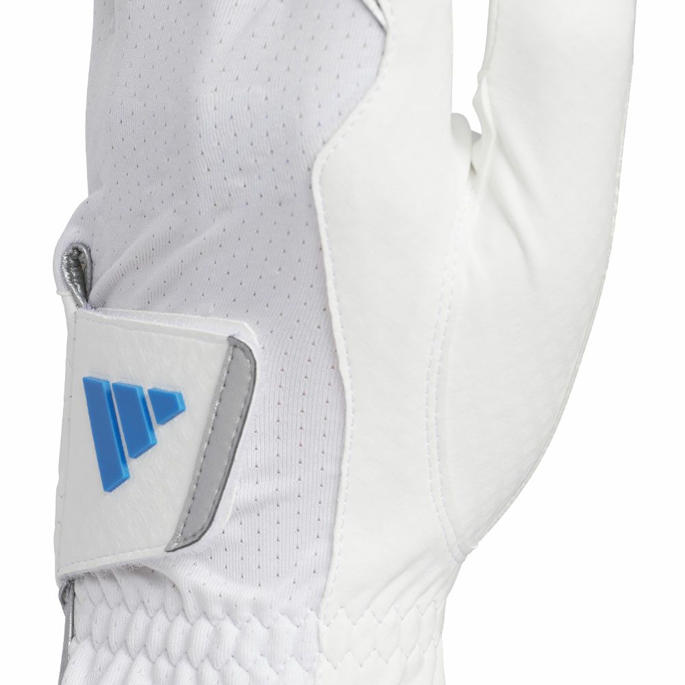 アディダス adidas　COOL クール ハイグリップ25 メンズ ゴルフグローブ KVH41 JE7174 ホワイト/ブライトブルー　2025年モデル 詳細3