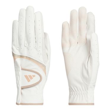 アディダス adidas　W ADIZERO ライト ＆ コンフォート ペア 両手用 　レディース ゴルフグローブ KVH44 JE7183 ホワイト/ワンダータープ　2025年モデル