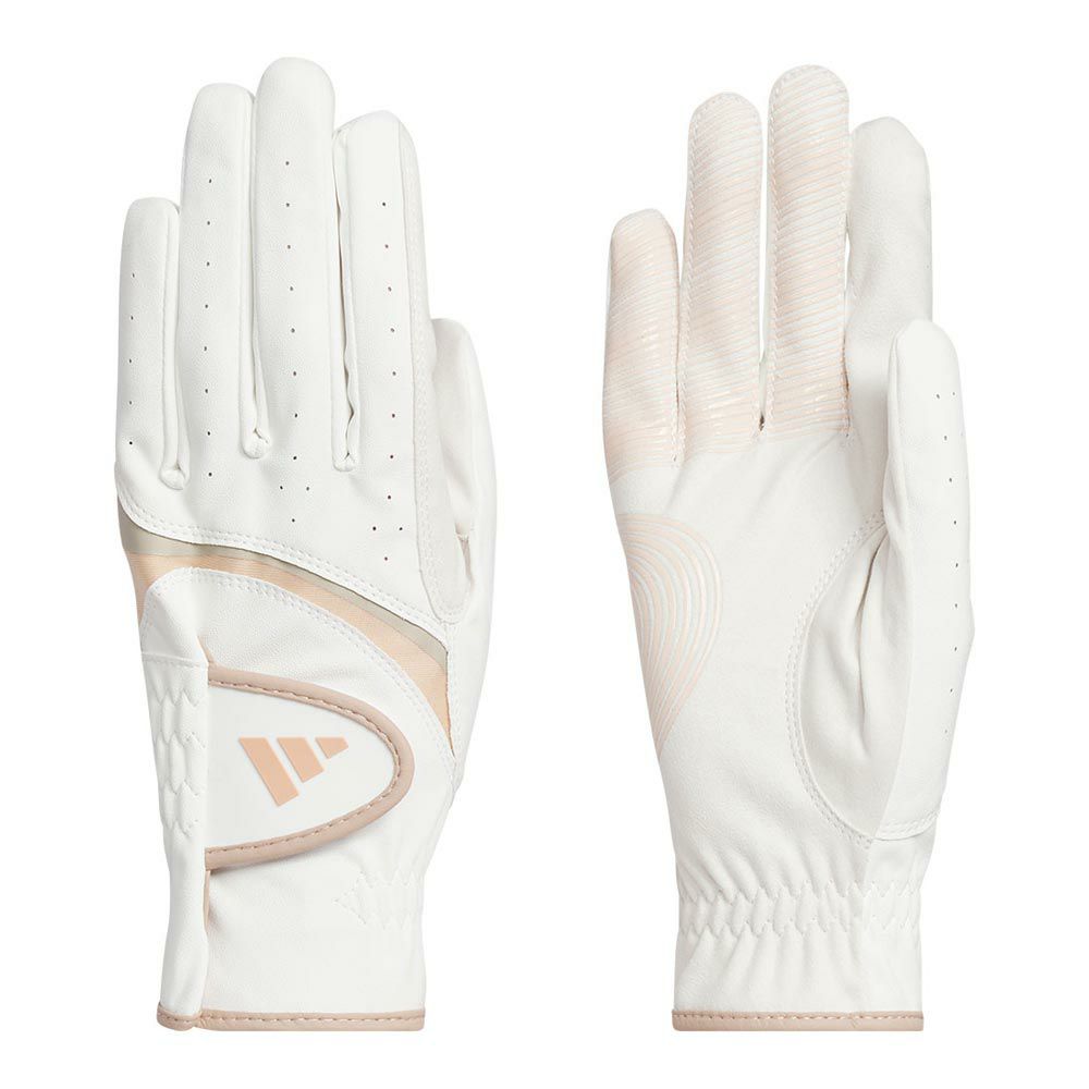 アディダス adidas　W ADIZERO ライト ＆ コンフォート ペア 両手用 　レディース ゴルフグローブ KVH44 JE7183 ホワイト/ワンダータープ　2025年モデル