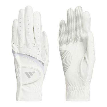 アディダス adidas　W ADIZERO ライト ＆ コンフォート ペア　両手用 レディース ゴルフグローブ KVH44 JE7182 ホワイト/グレーツー　2025年モデル