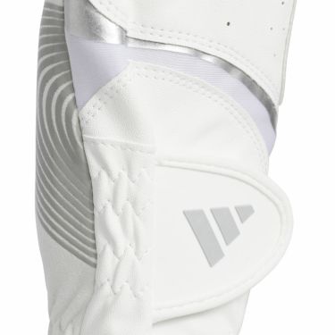 アディダス adidas　W ADIZERO ライト ＆ コンフォート ペア　両手用 レディース ゴルフグローブ KVH44 JE7182 ホワイト/グレーツー　2025年モデル 詳細2