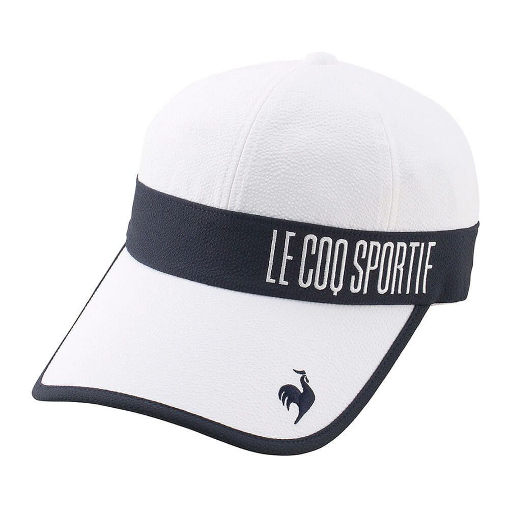 ルコック Le coq sportif　レディース まぶしさ軽減 キャップ LG5SCP04L WH00 ホワイト　2025年モデル ホワイト