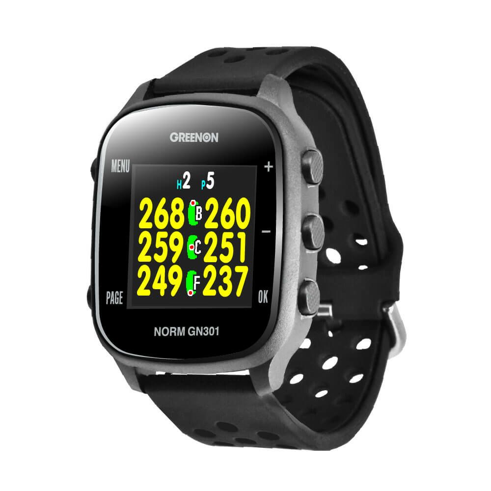グリーンオン ザ・ゴルフウォッチ THE GOLF WATCH GN301　腕時計型 GPSゴルフナビ　ブラック ブラック 詳細2