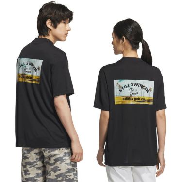 アディダス adidas　HEAT.RDY バックグラフィック モックネック Tシャツ KTI83　2025年モデル 詳細8