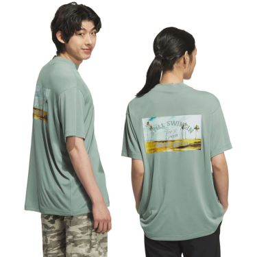 アディダス adidas　HEAT.RDY バックグラフィック モックネック Tシャツ KTI83　2025年モデル 詳細18