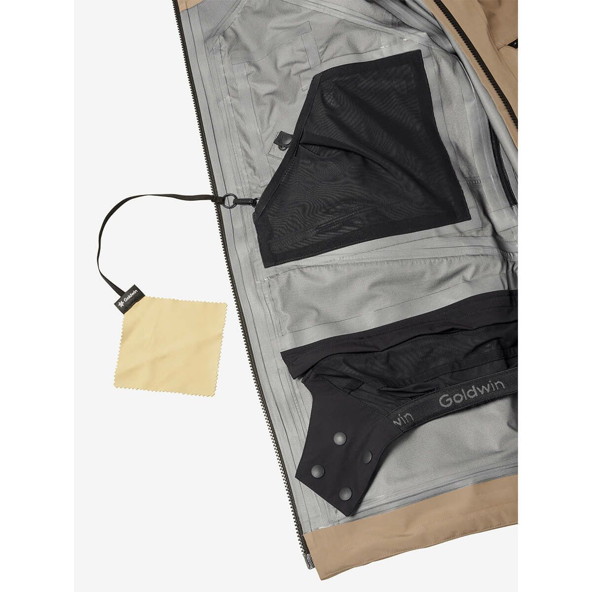 ゴールドウイン GOLDWIN　スキー スノーボードウェア ゴアテックス 3レイヤー ワークポケット ジャケット GORE-TEX 3L Work Pocket Jacket G04301-GT 2024-2025 GRAYISH TAUPE 詳細11