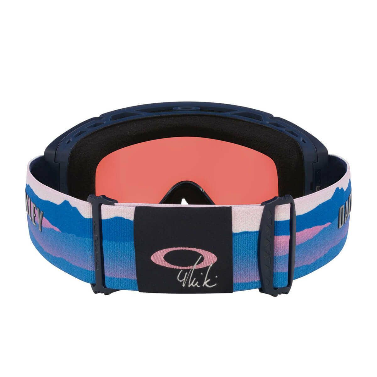 オークリー OAKLEY　FLOW SCAPE L ASIA フローエスケイプ ボーナスレンズ付き MIKEALA SHIFFRIN SIGNATURE/PRIZM SAPPHIRE IRIDIUM ＆ PRIZM ICED IRIDIUM　スキー スノーボードゴーグル 2025-2026 詳細4