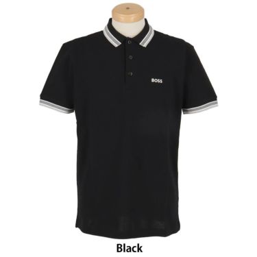 ボス BOSS　Paddy ポロシャツ コットンピケ ロゴアンダーカラー 半袖 ポロシャツ 50469055