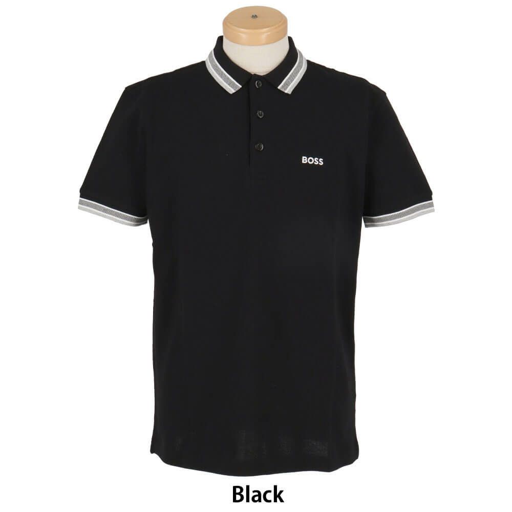 ボス BOSS　Paddy ポロシャツ コットンピケ ロゴアンダーカラー 半袖 ポロシャツ 50469055