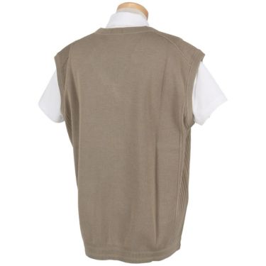 ボス BOSS　編地切替 ロゴ刺繍 Vネック ベスト 50530952 画像3