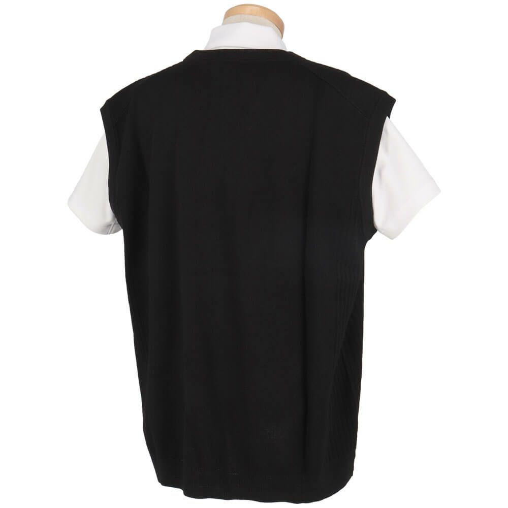 ボス BOSS　編地切替 ロゴ刺繍 Vネック ベスト 50530952 画像5