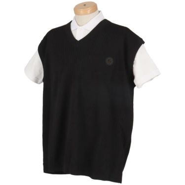 ボス BOSS　編地切替 ロゴ刺繍 Vネック ベスト 50530952 画像6