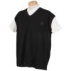 ボス BOSS　編地切替 ロゴ刺繍 Vネック ベスト 50530952 画像6