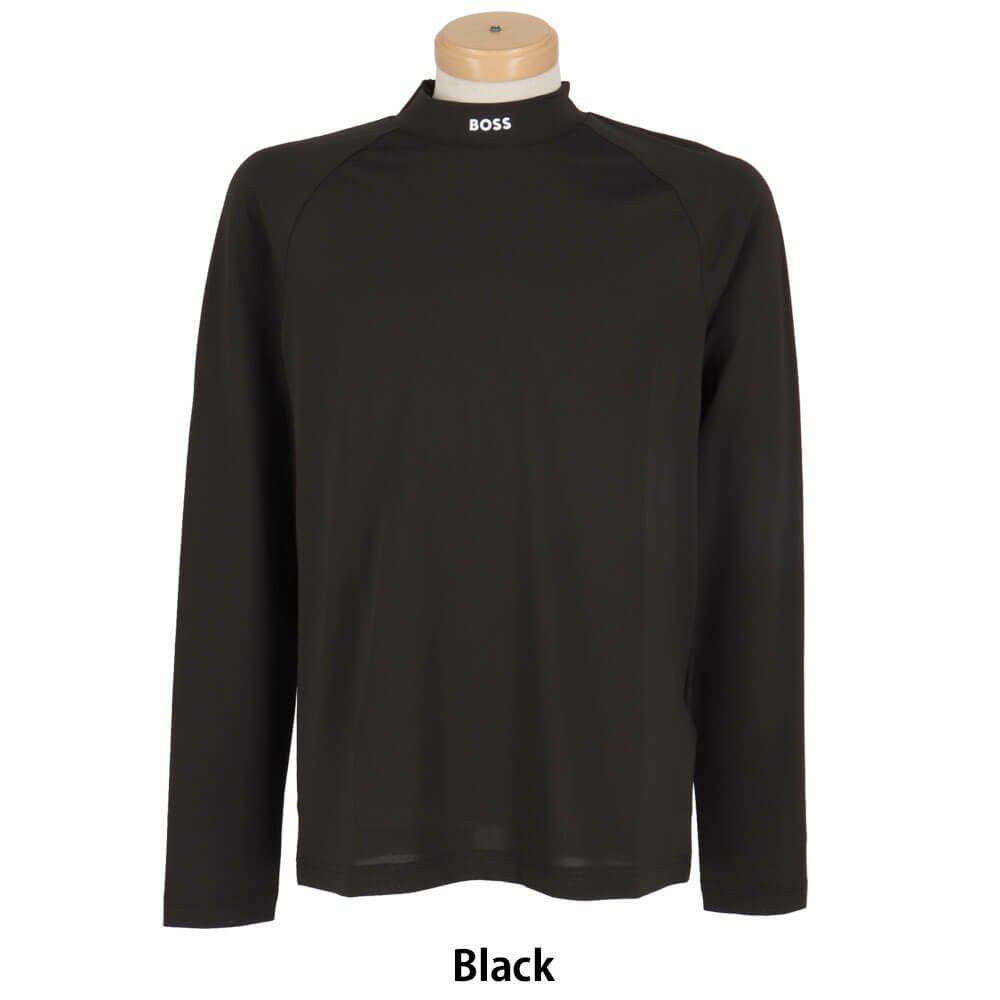 ボス BOSS　ロゴプリント 長袖 モックネックシャツ 50534388