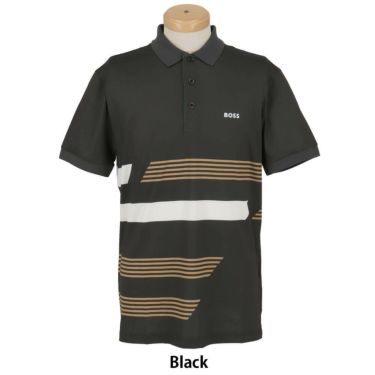 ボス BOSS　Paddy ストレッチジャージー ポロシャツ ストライププリント 半袖 ポロシャツ 50536785 画像4